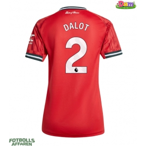 Manchester United Diogo Dalot #2 Hemmatröja Kvinnor 2025-26 Kortärmad